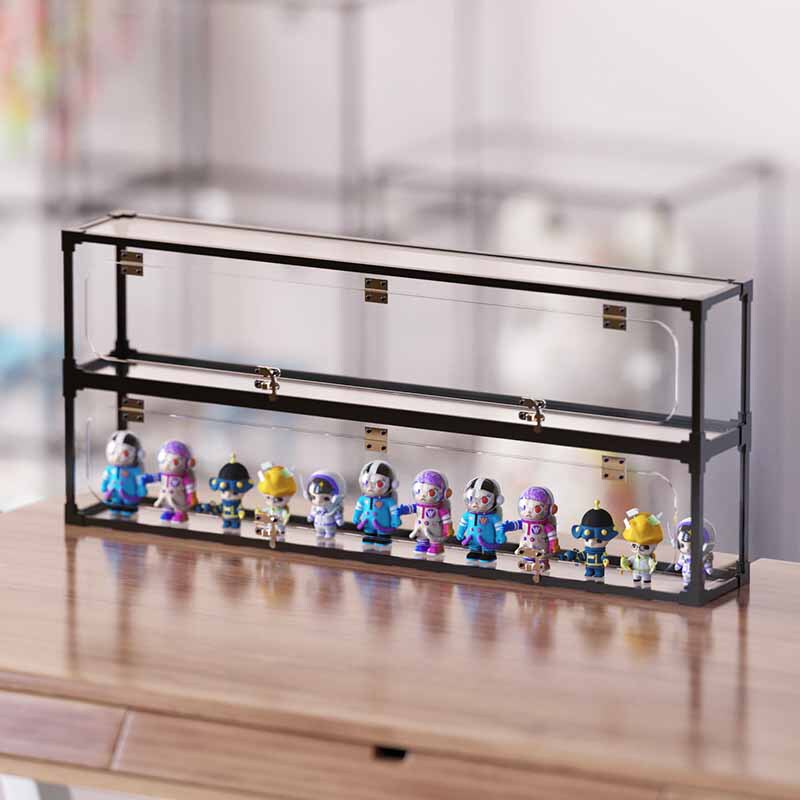 Bubble Mart Molly Disney Blind Box Display Frame Acrylic Figurine Dustproof Storage Frame