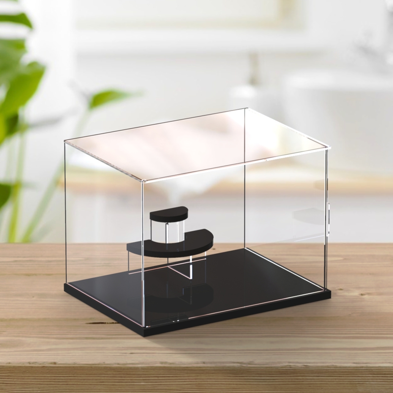 Bubble Matt display box Jungle Castle scene landscape Skullpanda model Glass blind box Storage layer shelf