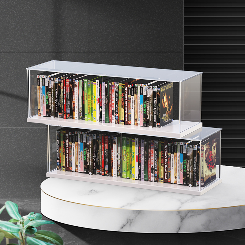 Transparent Cd Containing Box Large Capacity Disk CD Display Small Card Collection Finishing Box Desktop Album Putting Shelf-Taobao