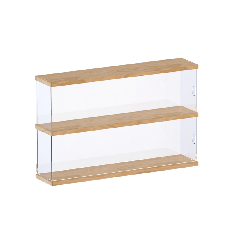 Tape storage display rack Album cd rack Solid wood acrylic finishing box dustproof album desktop shelf system grid