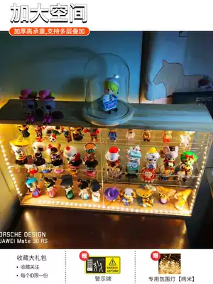 Acrylic blind box storage display rack doll placement rack dormitory Villa baby cabinet display box wall storage shelf