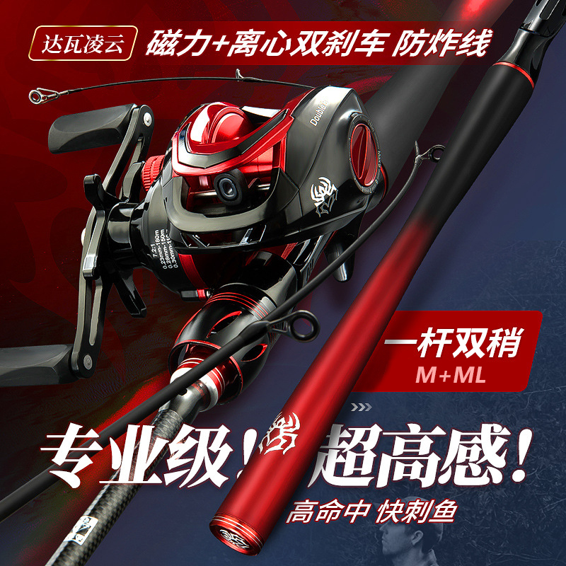 Japan's high-carbon road sub-rod full set of large and Lingyun fishing rod set water drop long-range anti-exploding line sea rod micro giant