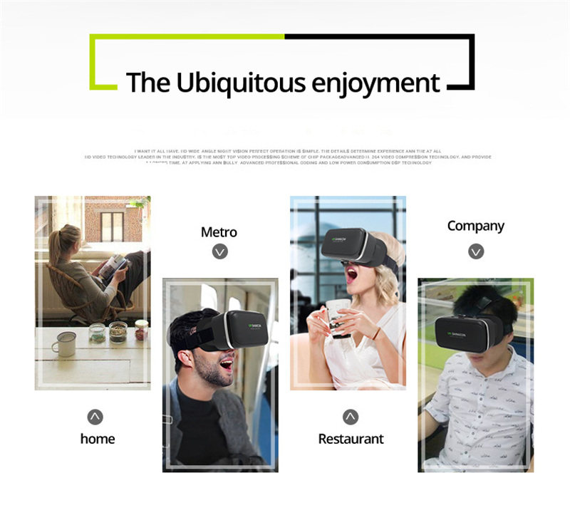 Умные очки vr shinecon-virtual reality headset para smartphone, smart p 007