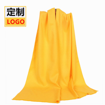 General Yellow Scarves for men and women Logo Awards Gift Advertising Silk Scarves the Mother Temple Etiquette Worship the Ancestral Print