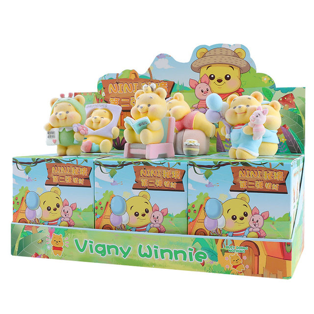 NINI Secret Flocking Bear Nini Blind Box 2025 New Girl Second Puff Puff Nini Bear Doll Figure