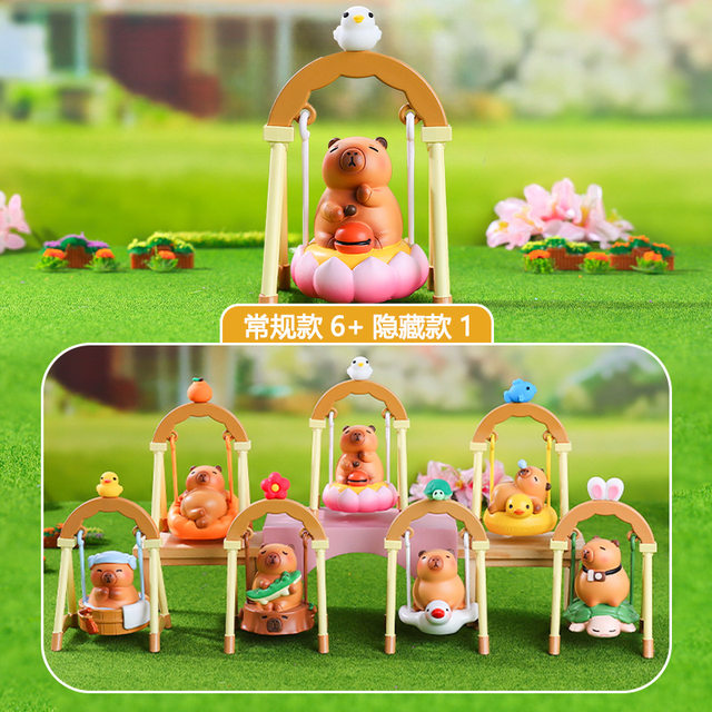 Capybara Swing Blind Box 2025 New Model Capybara Plush Toy Capybara Elementary School Student Prize Figurine Ornament