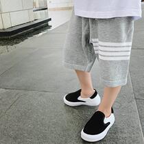 Boy shorts 2022 new sports pants CUHK Scout pants Children midpants casual pants grey 50% pants