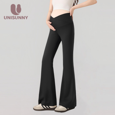Unisunny Shark Pants Fall and Winter Low Waist Yoga Pregnant Women — 2