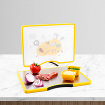 ins style double-sided cutting board stainless steel 304 cut vegetable plate thick case plate non-slip domestic kitchen cut vegetable creative chopping block