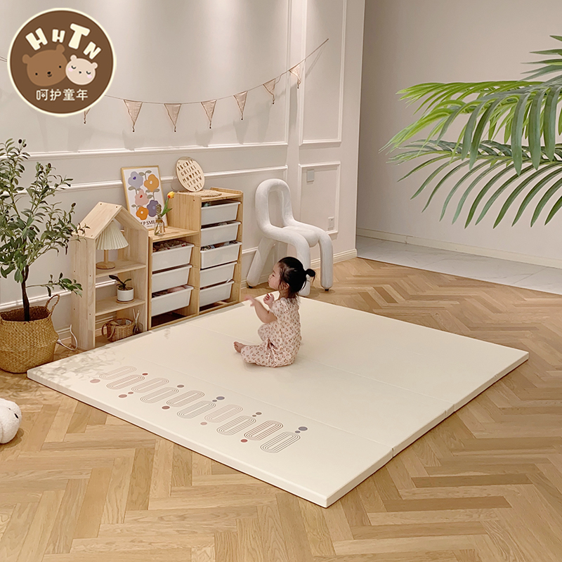 Nurturing childhood baby climbing cushion non-toxic and odorless children folding ground mat XPE thickened home baby crawl cushion-Taobao