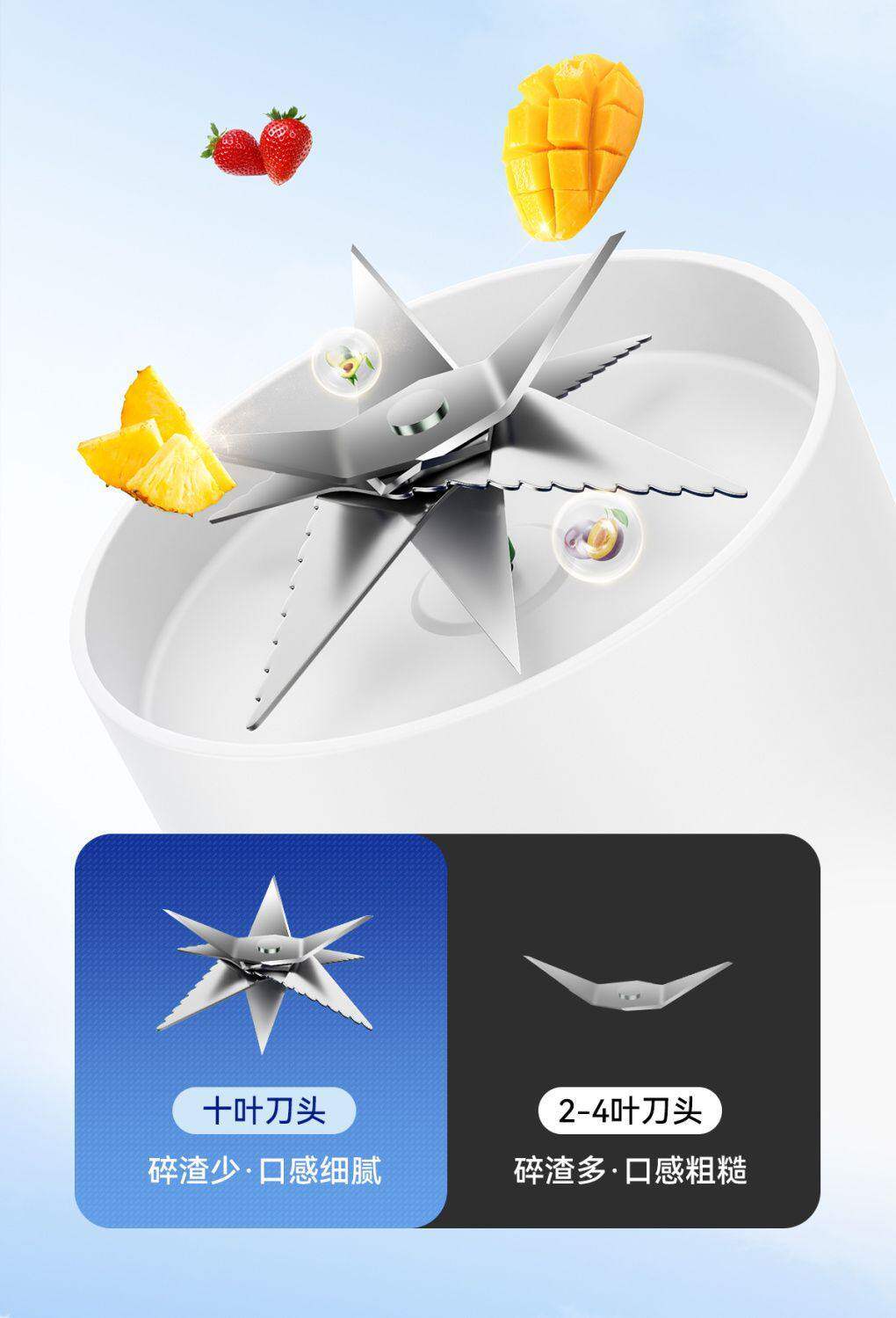 Мини Соковыжималка 南极人便携榨汁机电动榨汁桶无线充电小型多功能家用吨吨桶果汁杯 NGGGN