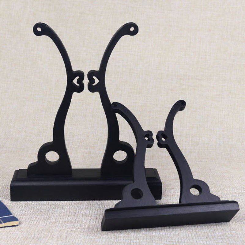 Fan frame folding fan support bride wedding fan base Chinese style Chinese style classical wind palace fan display frame wood carving