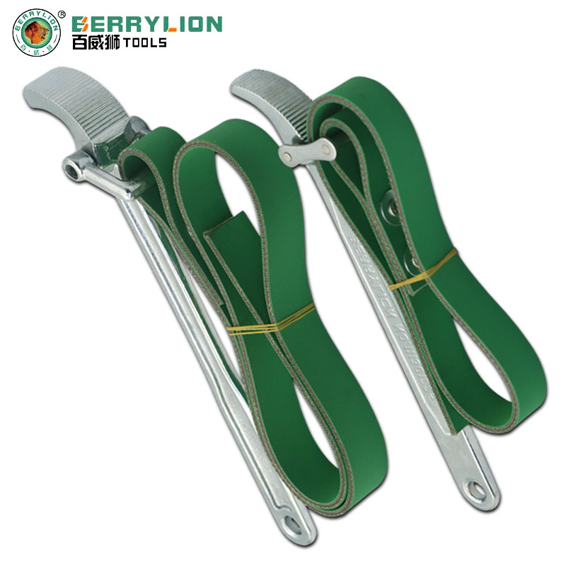 Budweilion Oil Filter Core Belt Wrench Anti-Slip Swap Oil Filter Disassembly Universal Chain Wrench Tool