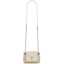 YSL Yves Saint Laurent Womens White NOLITA Sheep Leather Mini Handbag ysl Bag