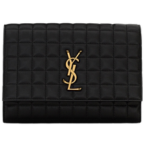 YSL Yves Saint Laurent Womens CASSANDRE MATELASSÉ Leather Flap Clutch