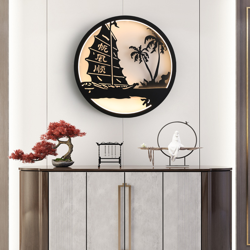 Garden lamp outdoor waterproof lamp porch hanging painting new Chinese style villa decoration courtyard landscape exterior wall lighting