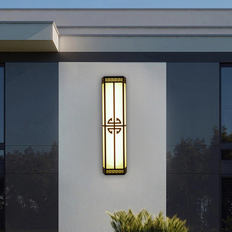 Outdoor Wall Light Waterproof Garden Light New Chinese Outdoor Villa Wall Light Corridor Gate Door Post Yard Wall Light