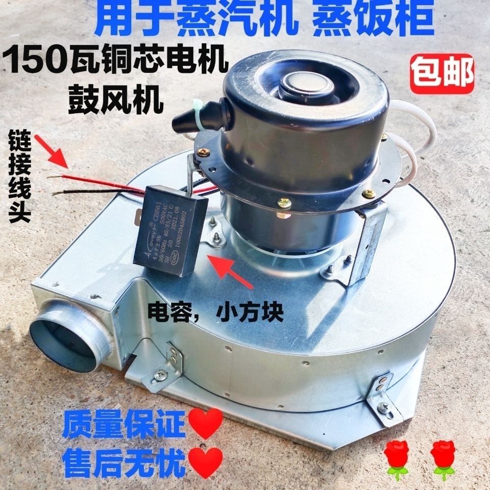 Commercial gas rice steamer steam machine dedicated 150 watts copper core fan steam furnace generator fan motor accessories