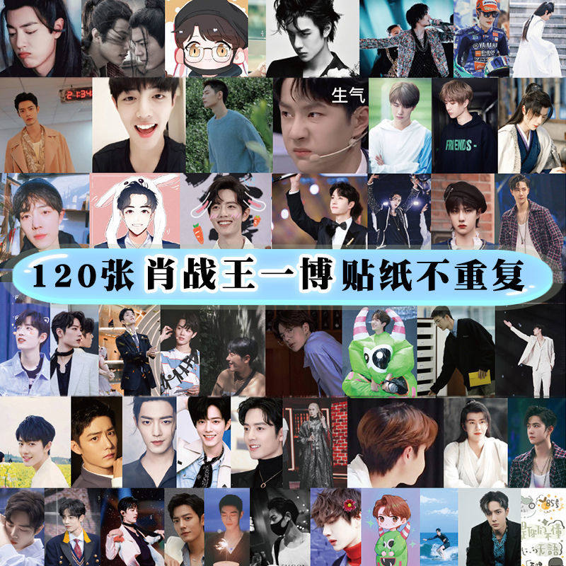 YGY Bojun Hangzhao Waterproof Stickers star Xiao Wang Yibo Support Cup with mobile phone computer