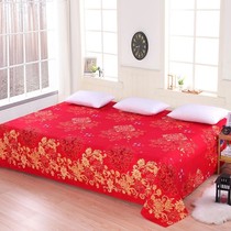 Red out wedding bed linen upscale All cotton big red single piece 100% pure cotton quilts Single wedding Heingbed singles double