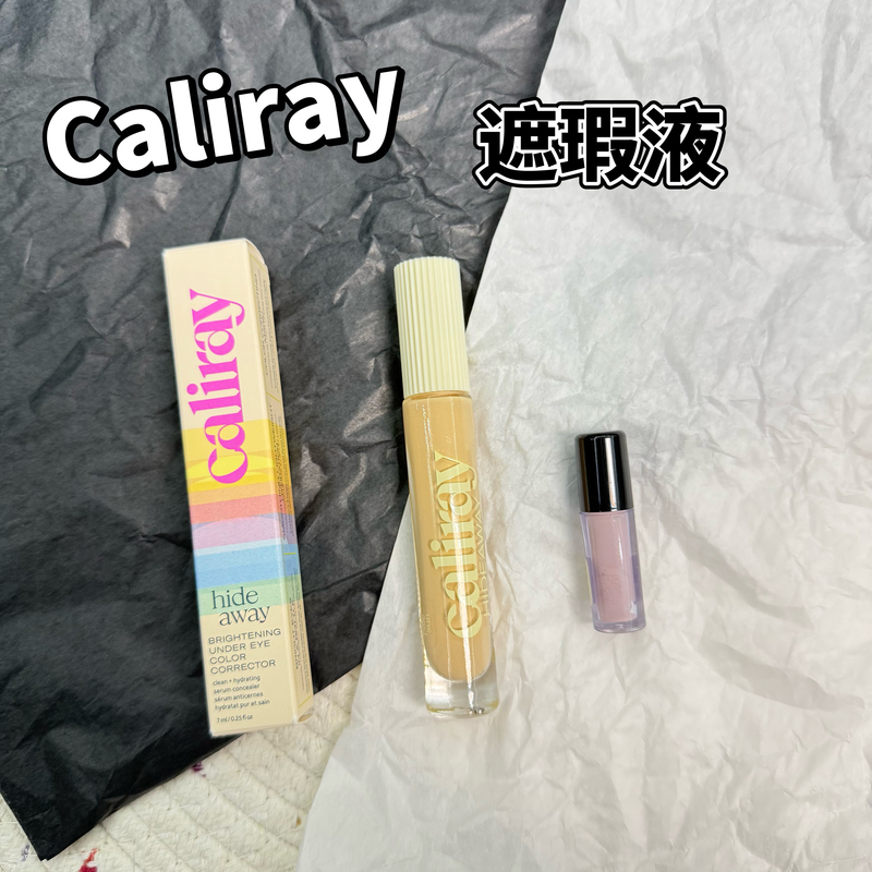 Caliray New Under-Eye Concealer Sample Brightens and Creates Dimension, Dawn Conceals Dark Circles, Pale Sun Swatch
