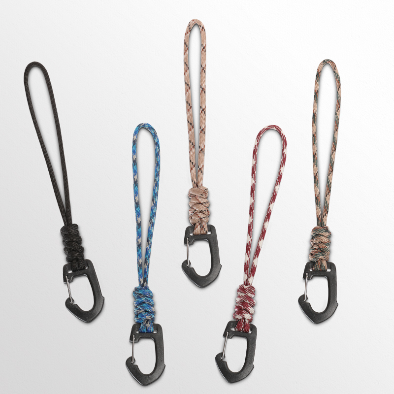 Personalized DIY Design Key Rope Car Key Holder Handmade Woven Key Chain Hand-Held Rope Loop Paracord Keychain