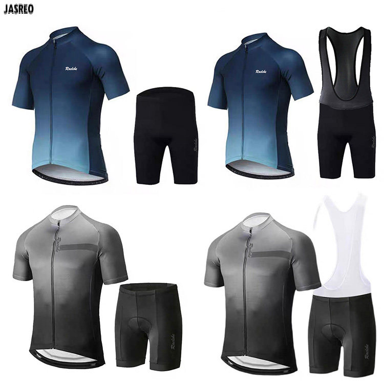 Spring Summer Short Sleeve Cycling Suit Men's and Women's Mountain Road Cycling Team Edition Top Pants Plus Size