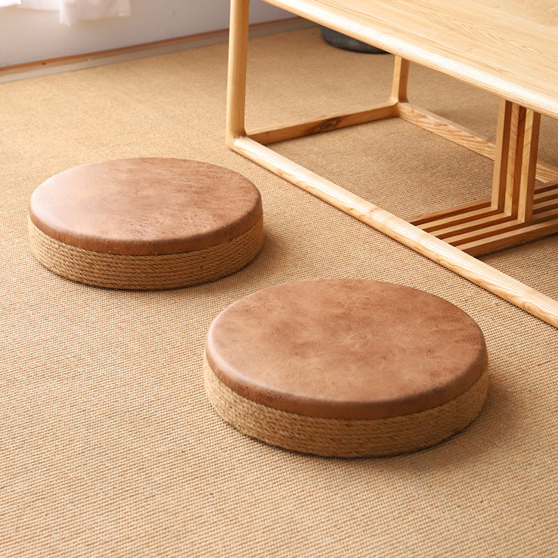 Day Style Bushel Cushion Tea Road Cushion Tatami Bushel sitting pier Home Balcony Tea Room Floor Living Room Square Round-Taobao