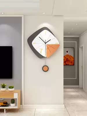Clock and clock living room home fashion simple atmosphere creative personality trend modern silent hanging watch clock Wall