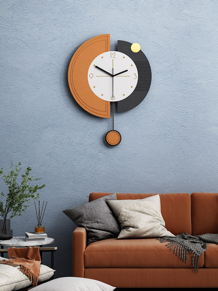 Wall clock Living room household fashion Nordic simple modern light luxury watch Creative art decoration Silent wall clock