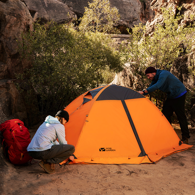 Mugao flute tent outdoor with snow skirt to keep warm and rainstorm alpine desert snow camping equipment Cold Mountain Plus