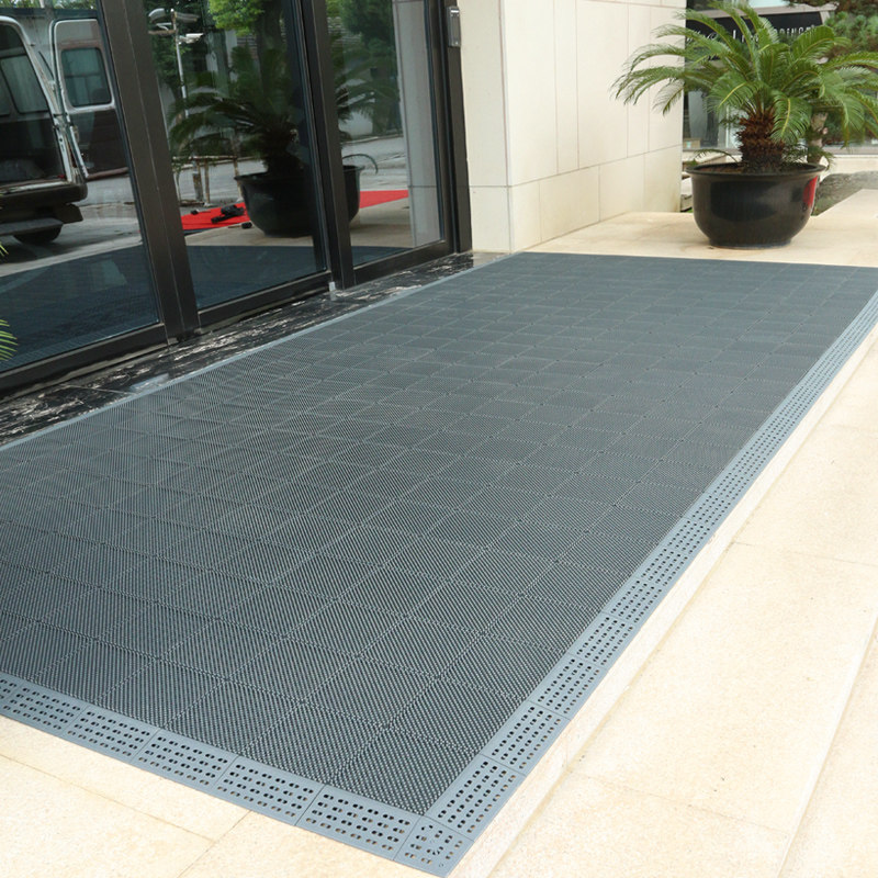 Outdoor door anti-slip mats Outdoor waterproof entry door mats shop entry foot mats shopping malls welcome dust-removing carpets