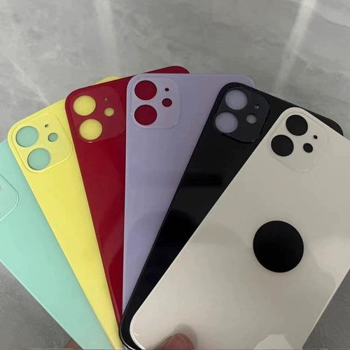 Подходит для XR Apple 11, стекло задней крышки 12promax, стекло заднего экрана 13mini, стекло задней оболочки 14plus, задняя крышка iPhone 15, заднее стекло xsmax, стекло с большим отверстием 8plus оптом