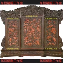 Finely carved reliefs nine-dragon wall five dragons deep-carved gantry panels cloud-dragon screen in the Forbidden City Beijing HJFMK