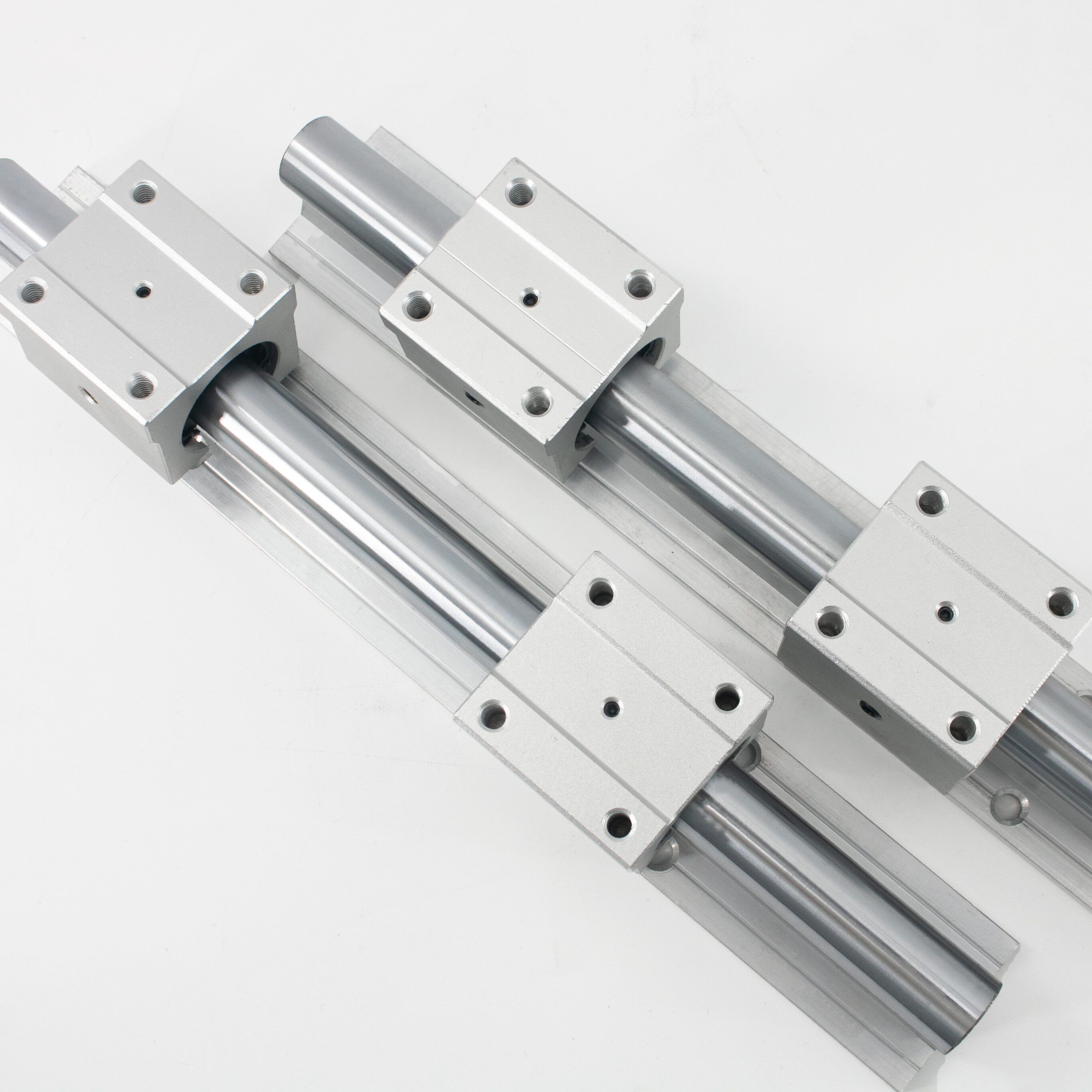 Homegrown cylindrical linear guide slider wire rail slipway aluminium-entrusted optical axis track SBR12 16 20 2530UU