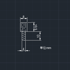 Metal rollaway hand screwed screw carbon steel hair black 4 * 10 Head diameter 8mm thickness 10 5mm