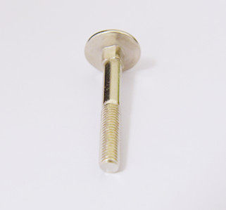 Nickel-plated carriage screw bolt sewing machine special square neck bulk shelf fixed M8 * 60 semi-threaded half tooth