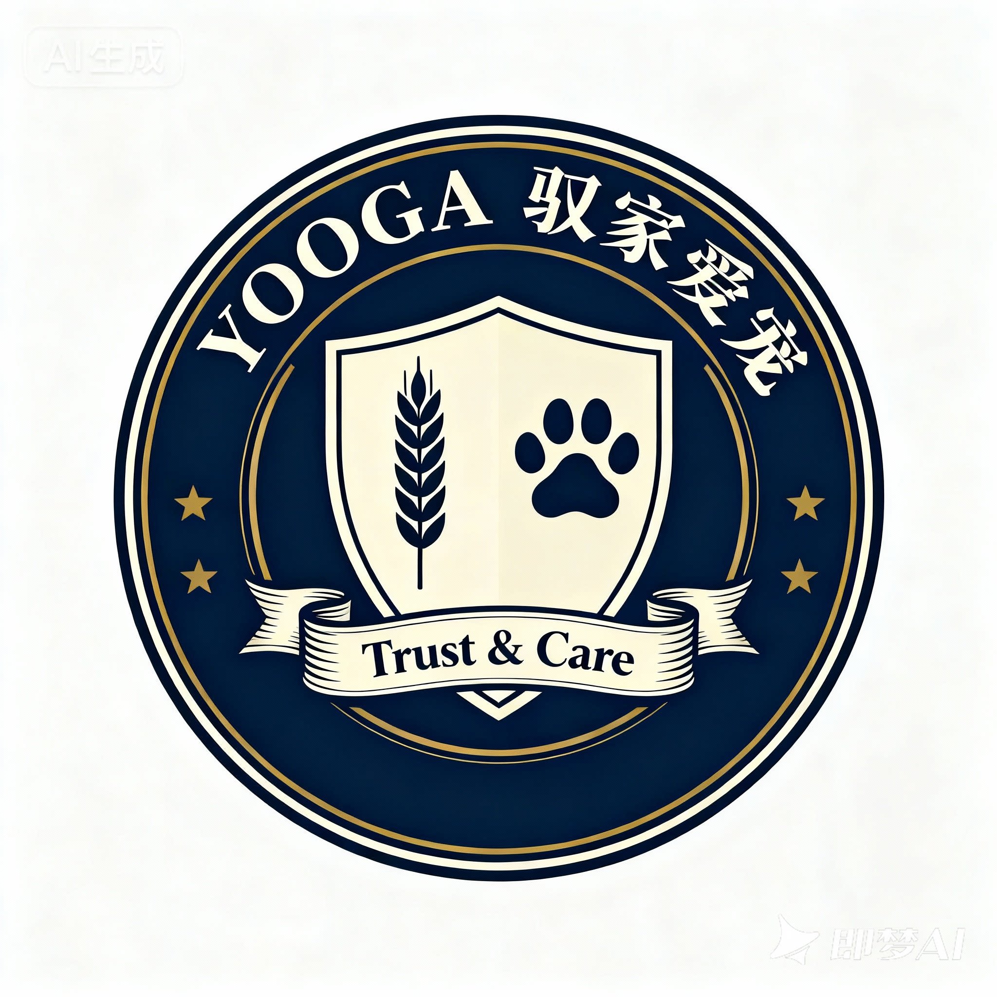 YOOGA驭家爱宠的LOGO