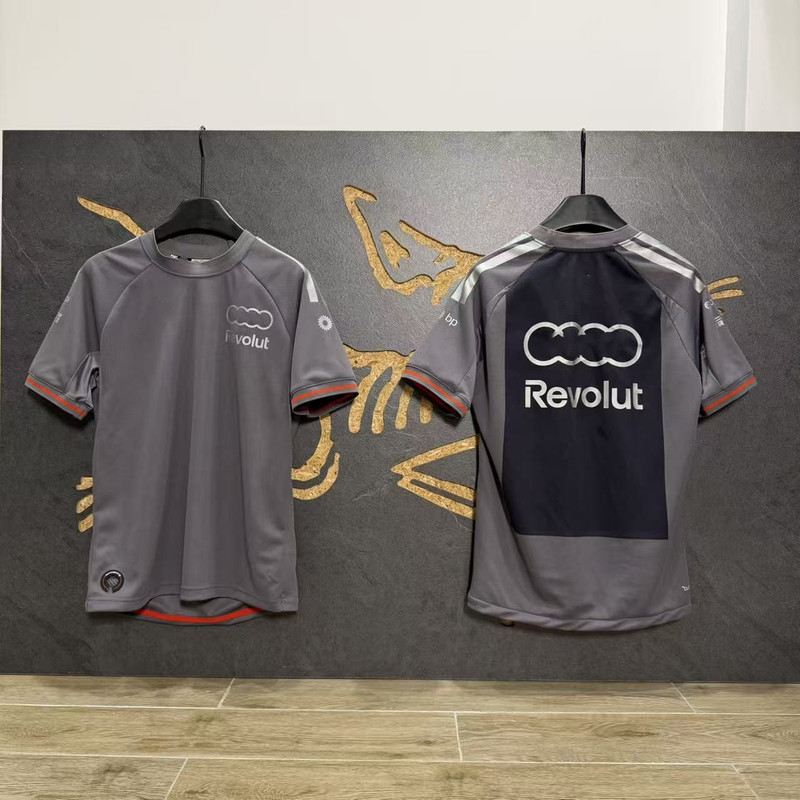 Top Quality 26Ss New Model Audi Racing Team F1 Racing Team Audi Sports Fabric Short-Sleeve T-Shirt for Men and Women Trendy