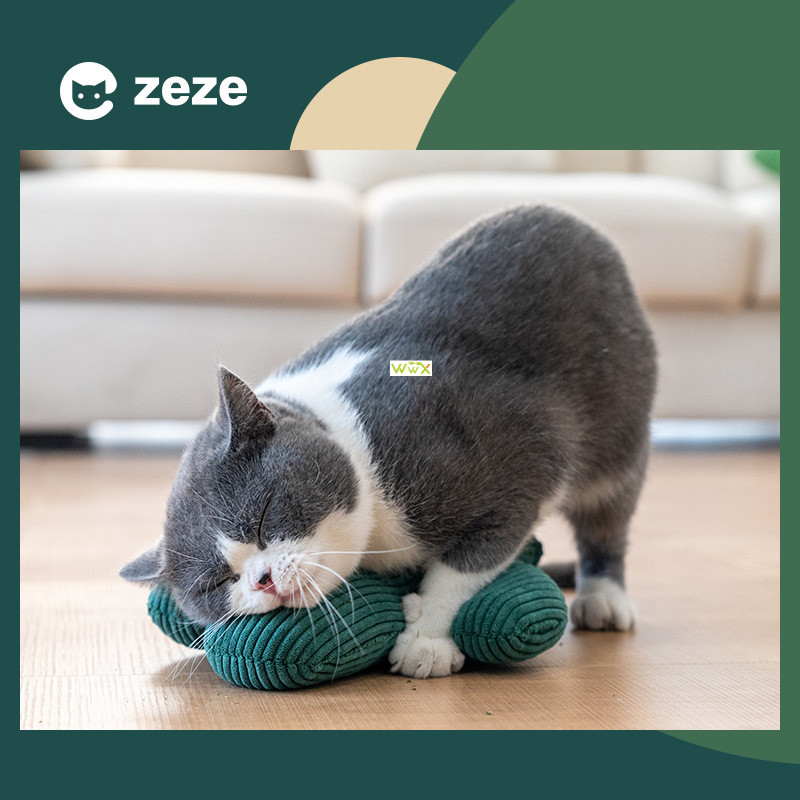 Cactus Catnip Cat Toy Pet Plush Chew Dog Toys Teeth Grinding