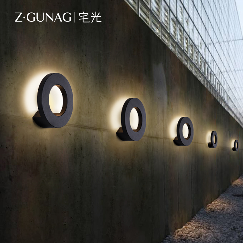LED Wall Lamp Wall Lamp Outdoor Lighting Waterproof Aluminum CREATIVE PERSONALITY OUTDOOR DECORATION COURTYARD VILLA EXTERIOR WALL LAMP