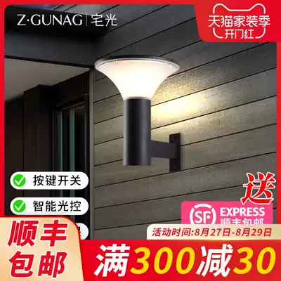 Solar wall lamp outdoor waterproof garden villa super bright garden lamp outdoor household door new wall lamp