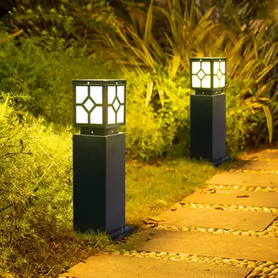 Lawn light outdoor waterproof grass buried light solar led garden villa dark automatic bright landscape light garden light