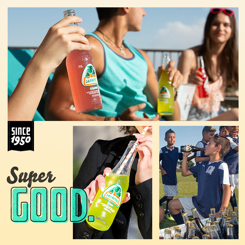 预售 墨西哥进口 Jarritos 加锐得 汽水果味碳酸饮料 370ml*6瓶 天猫优惠券折后￥59包邮包税（￥119-60）