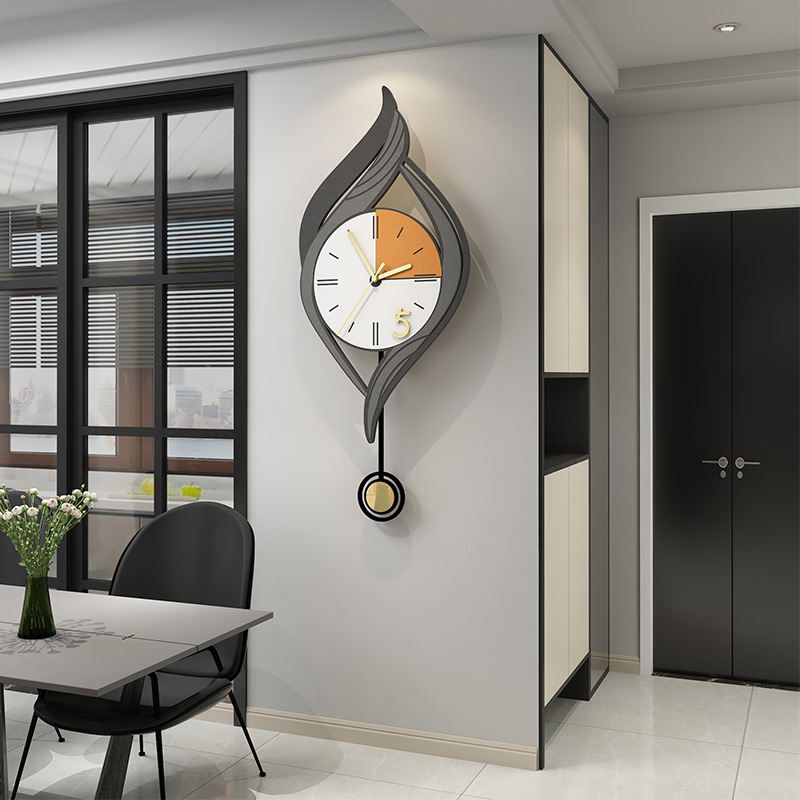 2021 new minimalist watch and watch living room home fashion creative personality hanging bell hanging wall modern upscale silent clock