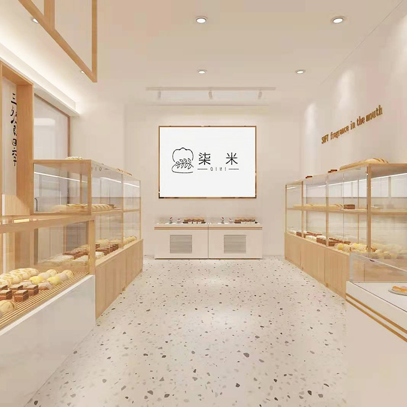 Bread cabinet island cabinet side cabinet bread display rack plate cabinet cake model display cabinet custom Japanese display cabinet