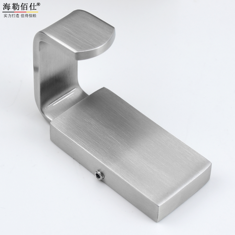 304 stainless steel hook single punch-free fixed single hook bathroom coat hook powder room coat towel hook