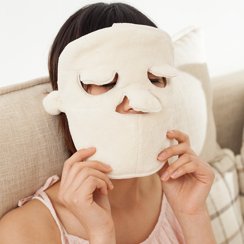 Compress Face Towel Hot Compress Towel Mask cover Face Steamed Face Cosmetic God's face Facial Steam Heating Wash face towel