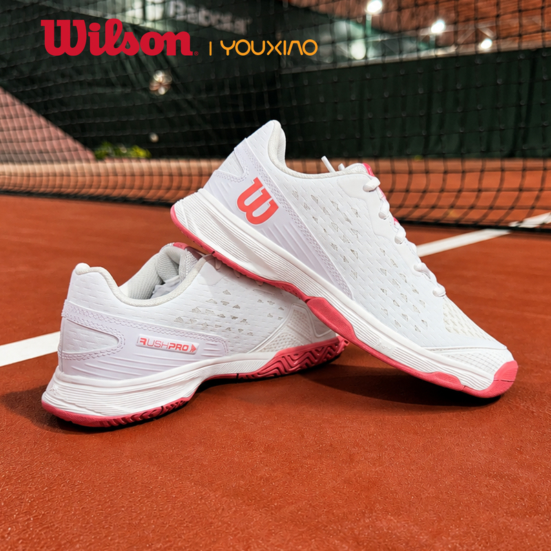Wilson Tennis Shoes 26 New Model Training Professional Breathable and Wear-Resistant Sports Shoes for Kidsren, Teenagers, Men and Women