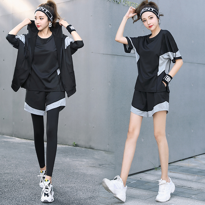 Yoga Clothes for Women, Loose Fit, Plus Size, Quick-Drying, Summer Large Size, Popular Online, Autumn and Winter Running Sports Suit, Slimming Fitness Clothes